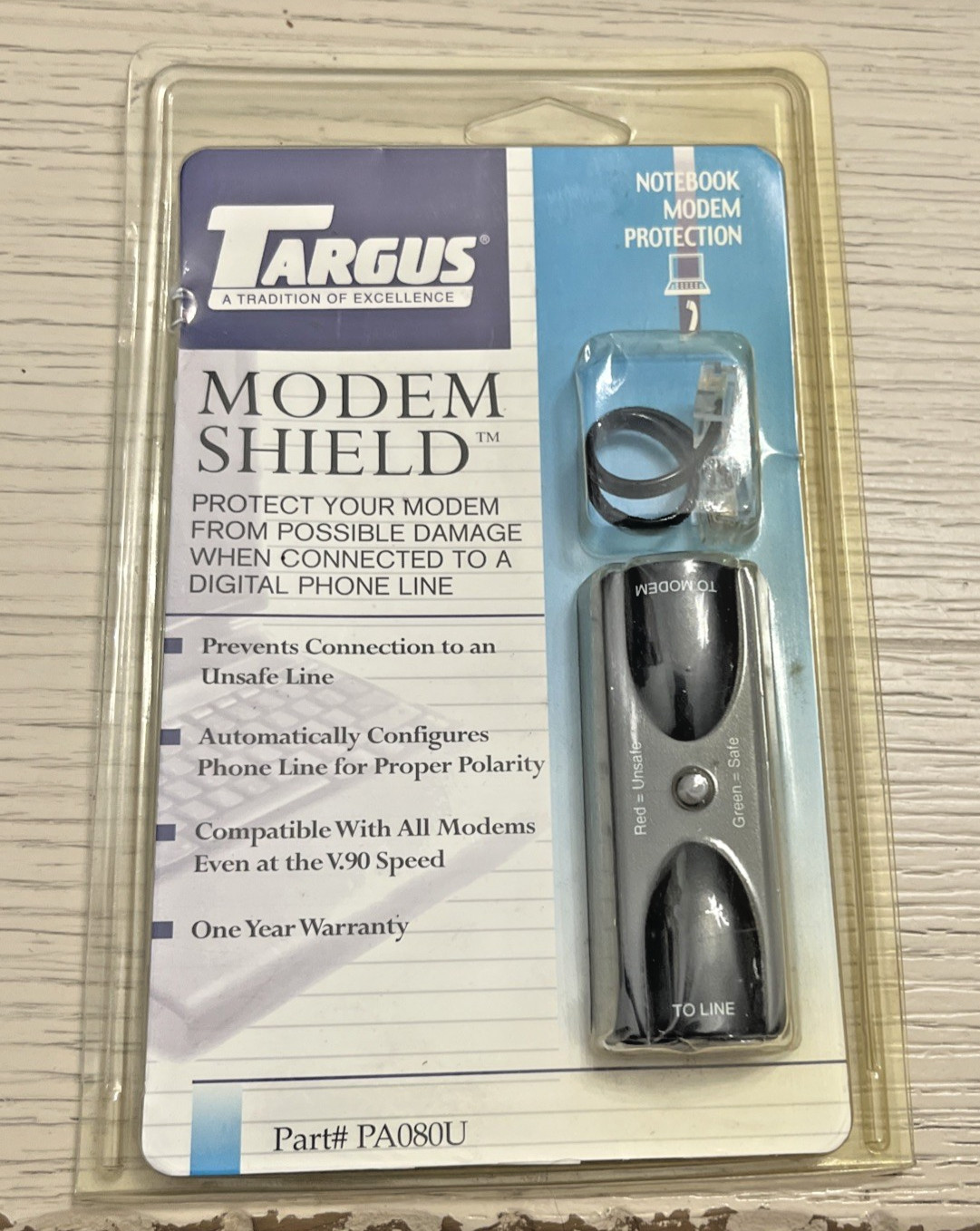 NIP Targus PA080U Modem Shield Compatible with All Modems Notebook