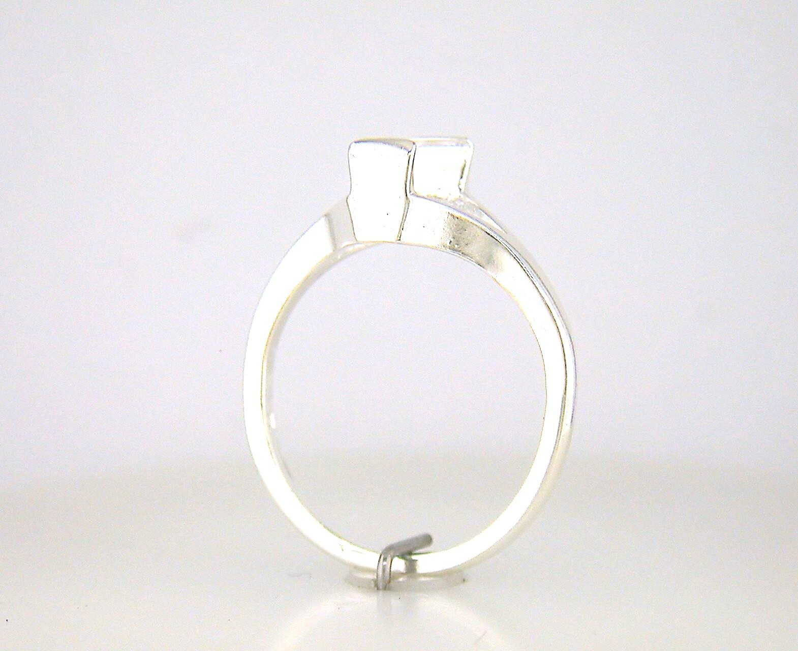 Tourmaline Solitaire Ring Setting Sterling Silver
