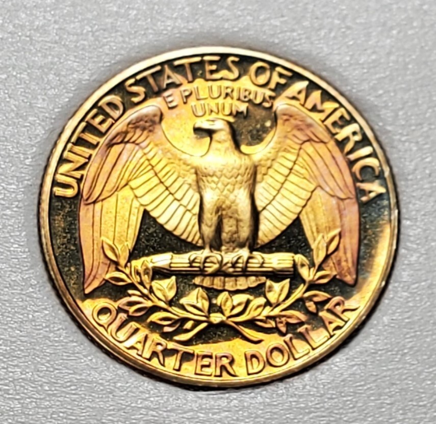 TONED 1980 S WASHINGTON QUARTER PROOF UNC #C3041