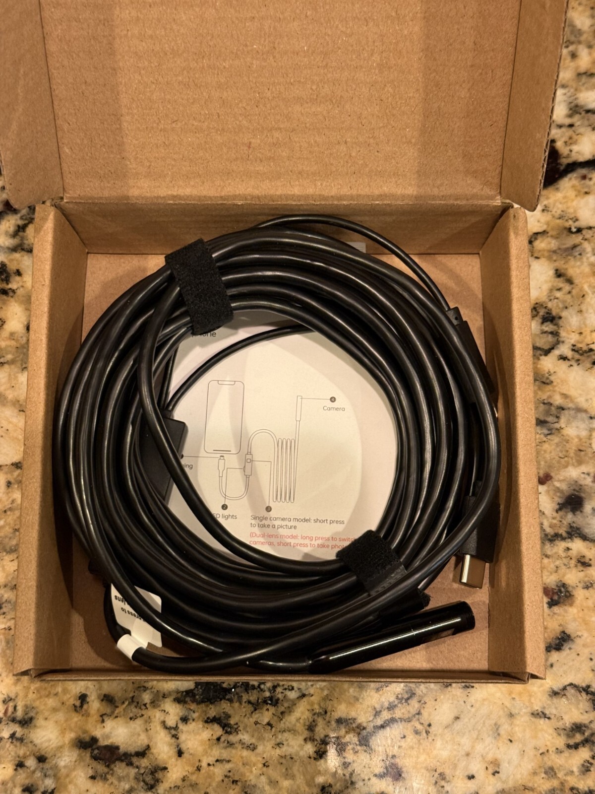 Dual-Lens Borescope Camera,Endoscope Camera with Light, 16.5FT Borescope,1920P