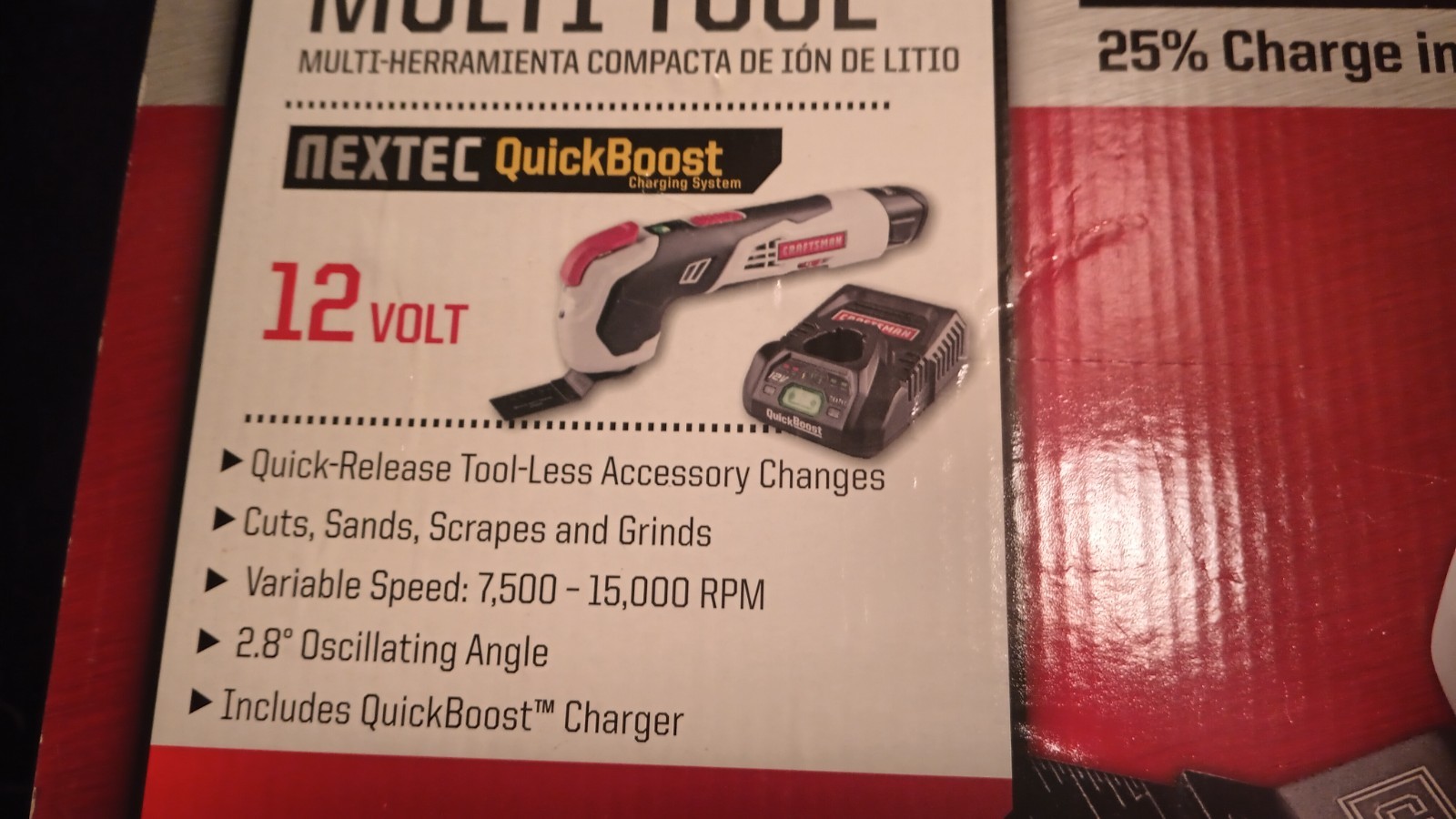 craftsman compact lithium ion multi tool fast charge complete set with accessori