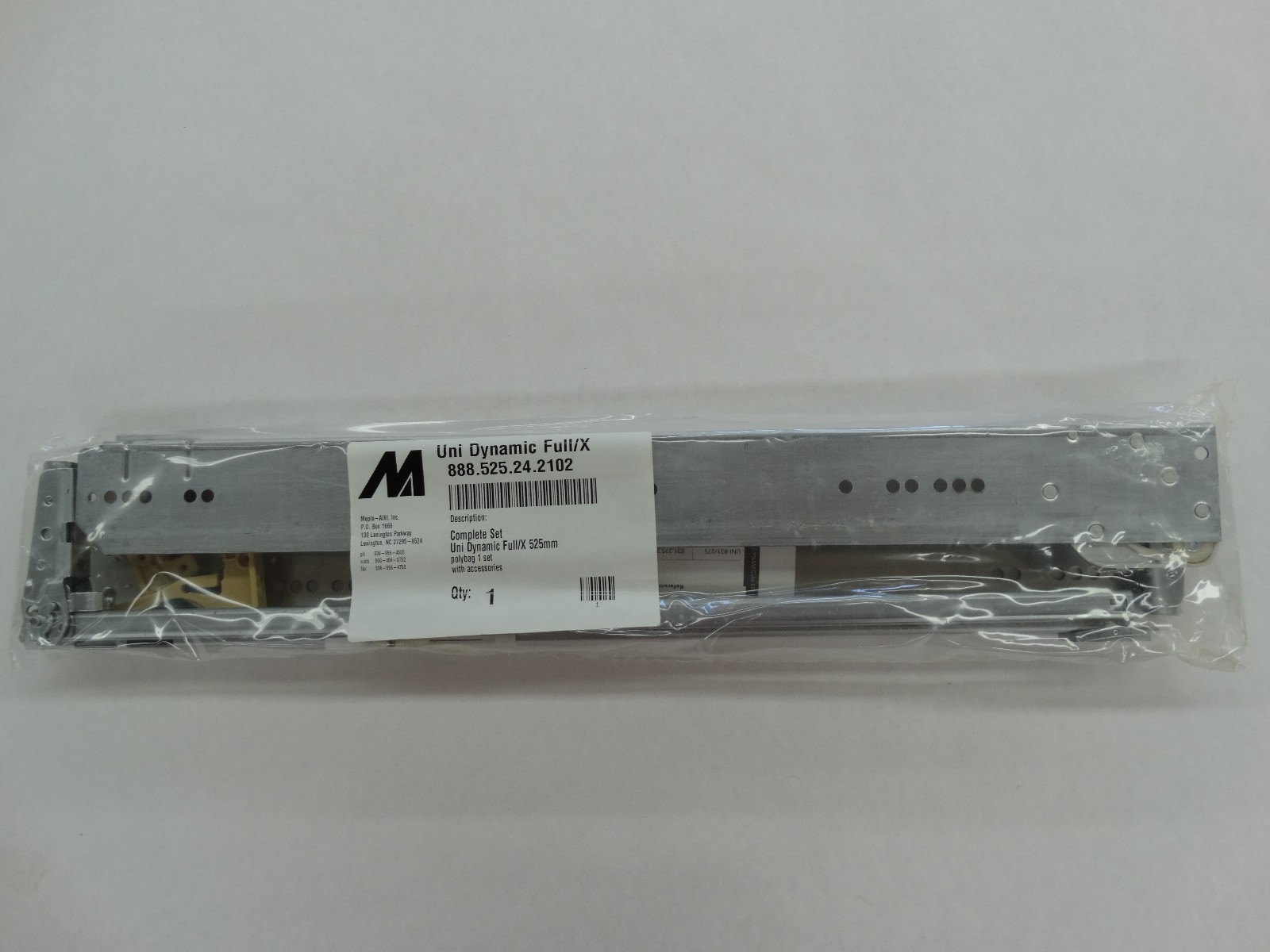 Mepla - Alfit Uni Dynamic Full / X 525 mm Under Mount Drawer Slide