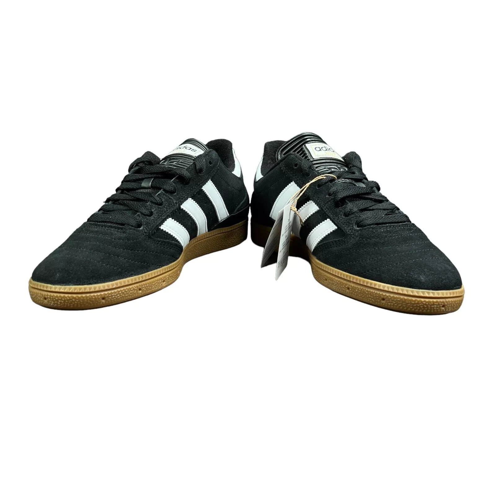 Adidas Busenitz Black White Metallic Gold Skateboard Shoes G48060 Men's Sz 7 -14