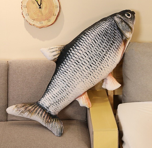 Grass Carp Fish 12 Inch Pillow Stuffed Animal Plush Toys Toddler Doll Kids Gifts