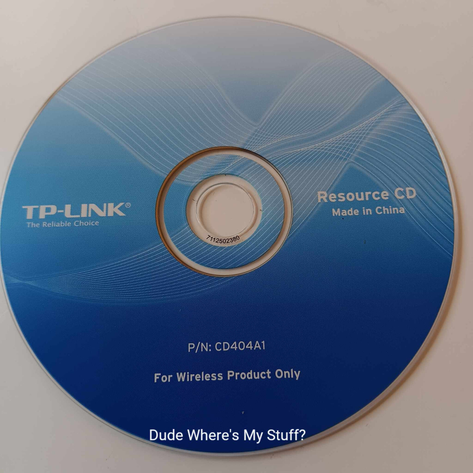 T-P LINK - THE RELIABLE CHOICE RESOURCE CD - P/N: CD404A1 - SUPER CLEAN