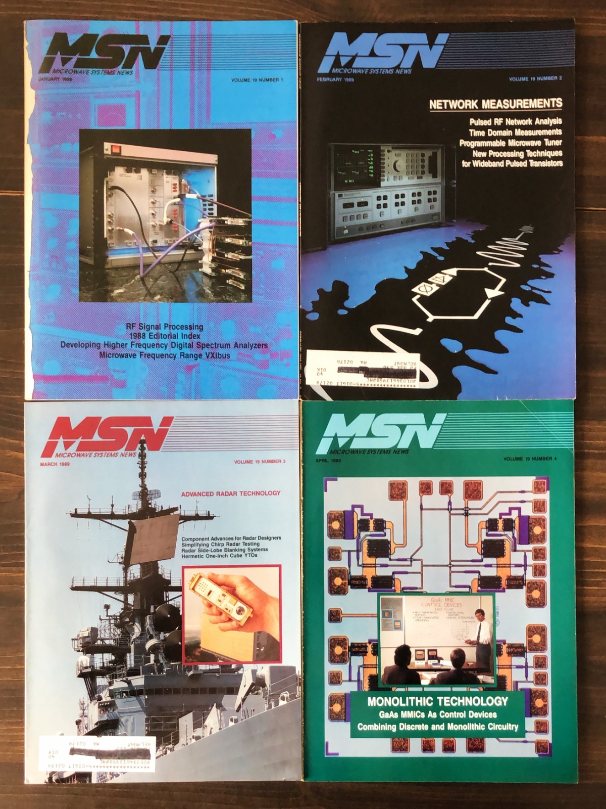 1989 Microwave Systems News Magazine - Lot of 12