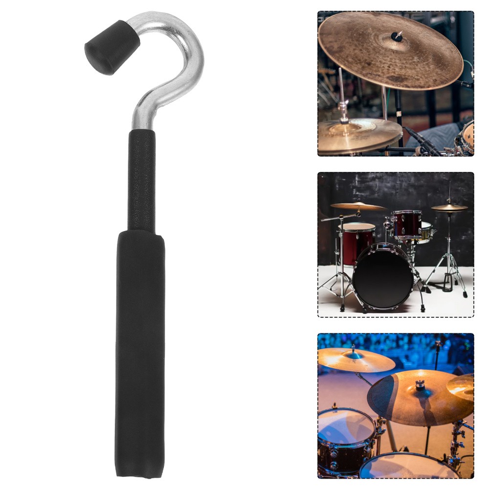 Black Metal Drum Rack Cymbal Boom Arm Hook Extension for Practice Stage