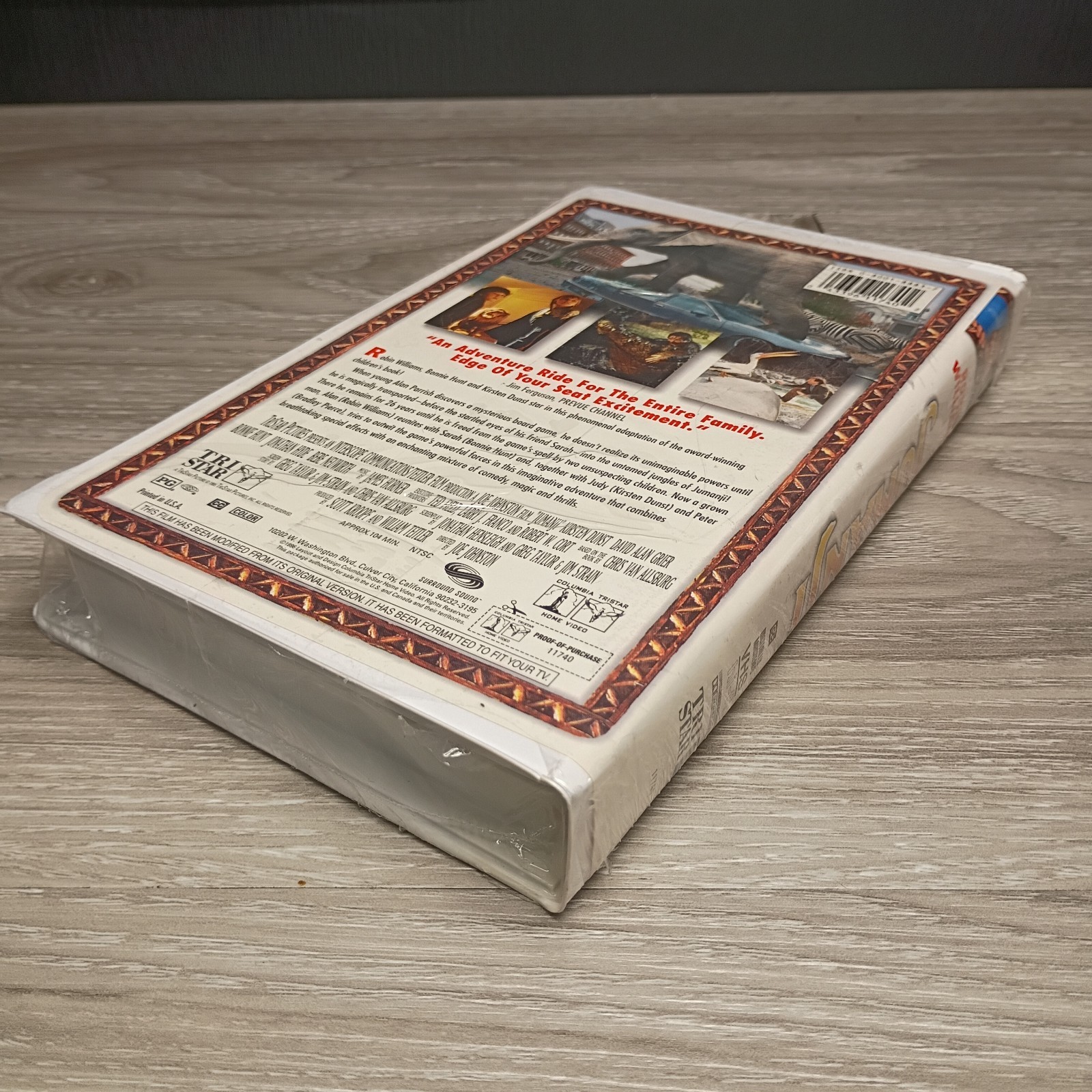 Jumanji VHS, 1996, Sealed Clam Shell Case
