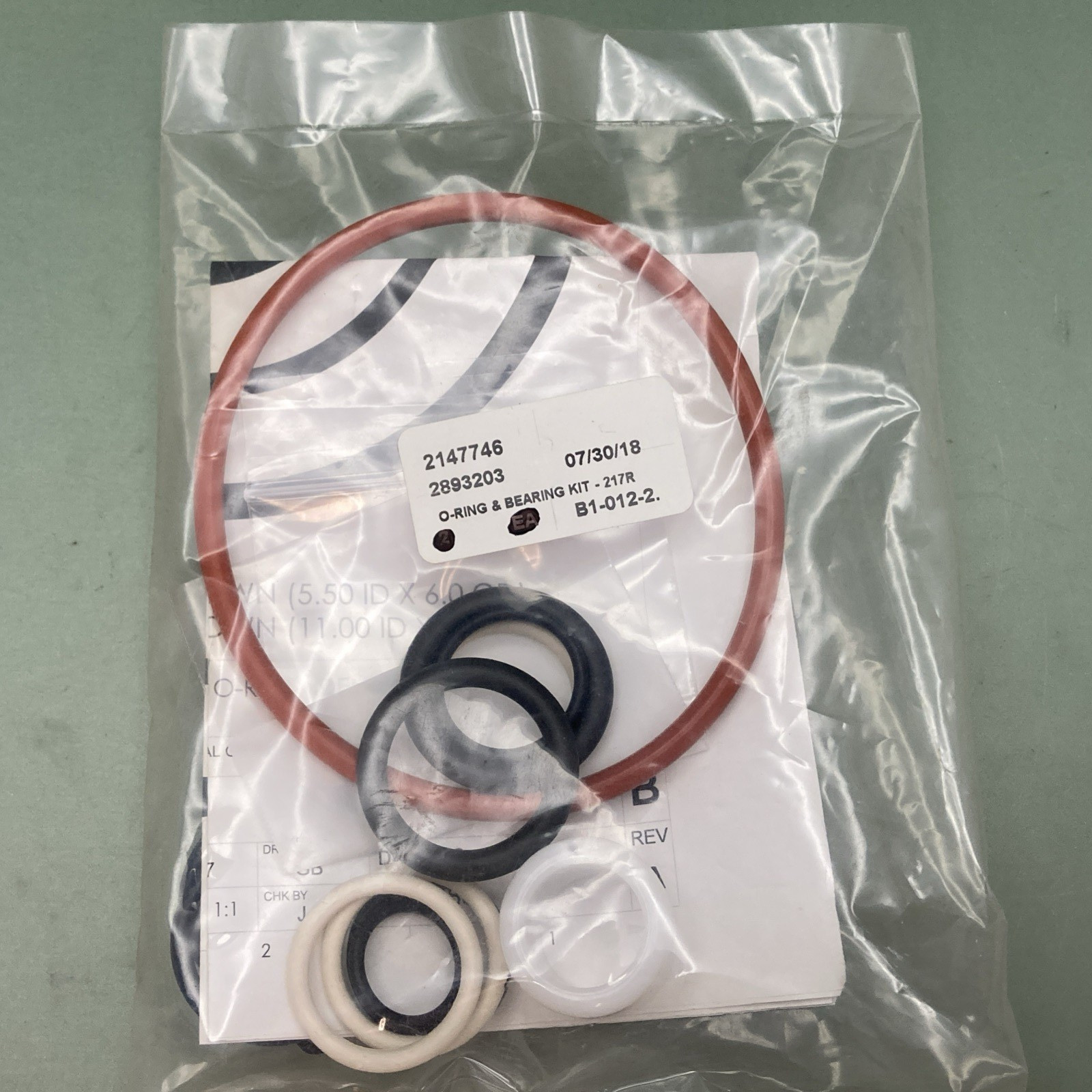 NEW GENUINE STOELTING 2147746 O-Ring Bearing Kit, 217R