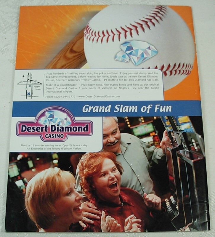 TUCSON SIDEWINDERS ARIZONA DIAMONDBACKS 2003 BASEBALL PROGRAM CHRIS CAPUANO