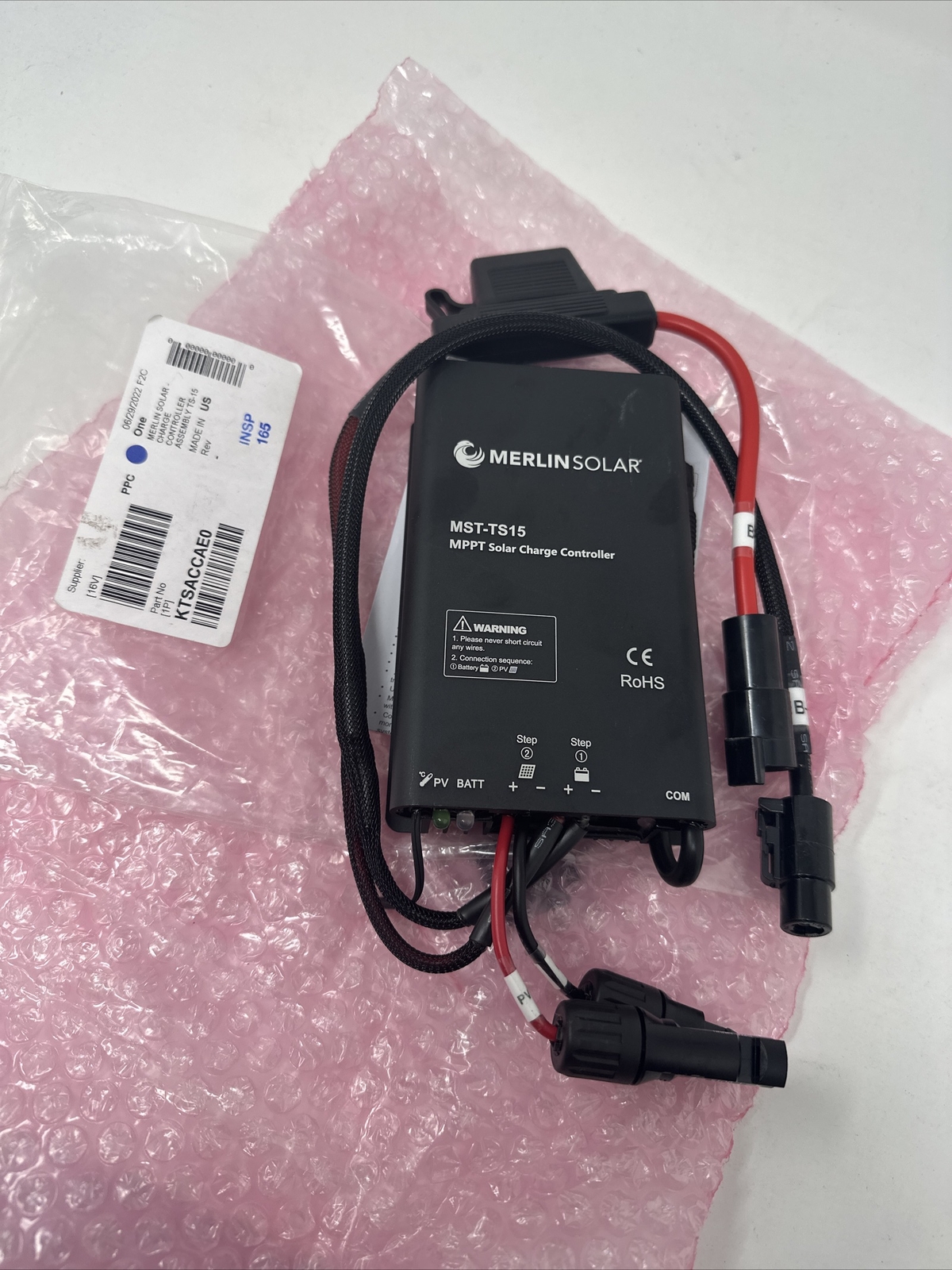 Merlin MPPT Solar Charge Controller (15A) for Rhino Adventure Gear MST-TS15