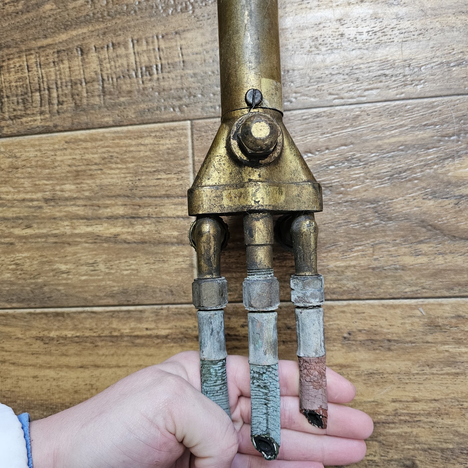 Vintage Oxyacetylene Machine Torch Track Fabrication 1938 Tools Brass Welding