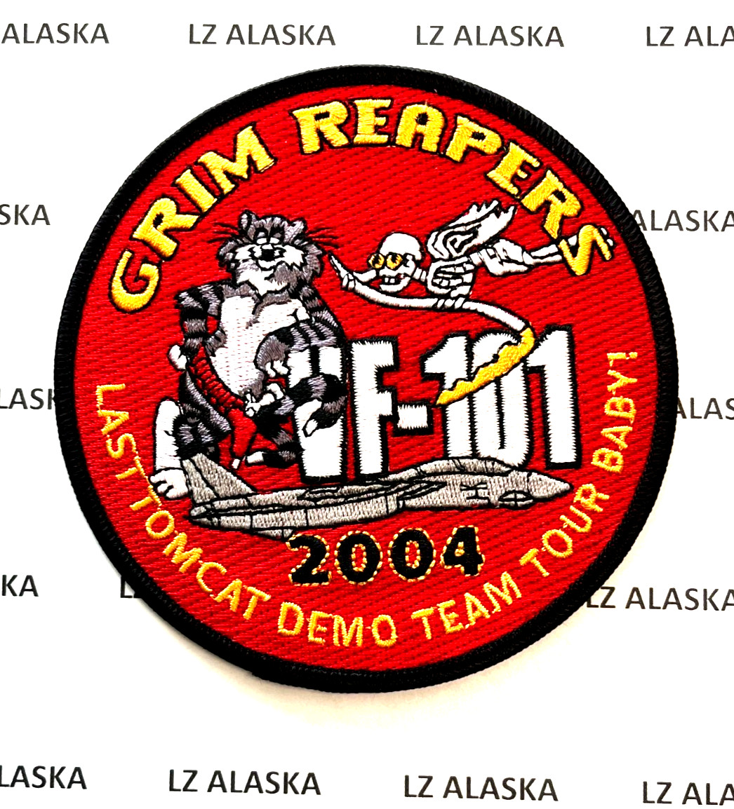US NAVY VF-101 GRIM REAPERS F-14 2004 LAST TOMCAT DEMO TEAM TOUR PATCH (N11)