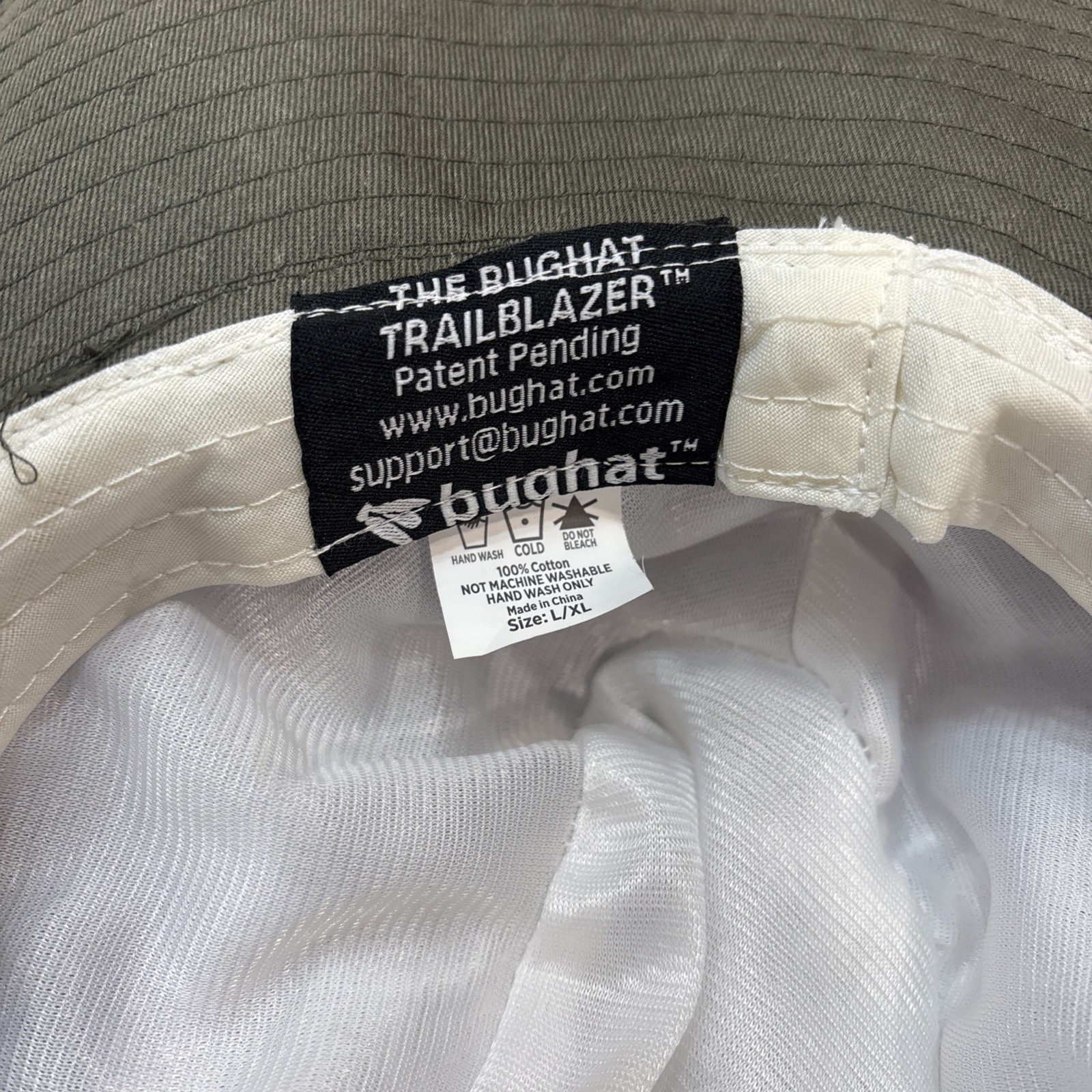 Bug Hat Trailblazer Olive 100% Cotton Size Large/XL UNISEX EUC