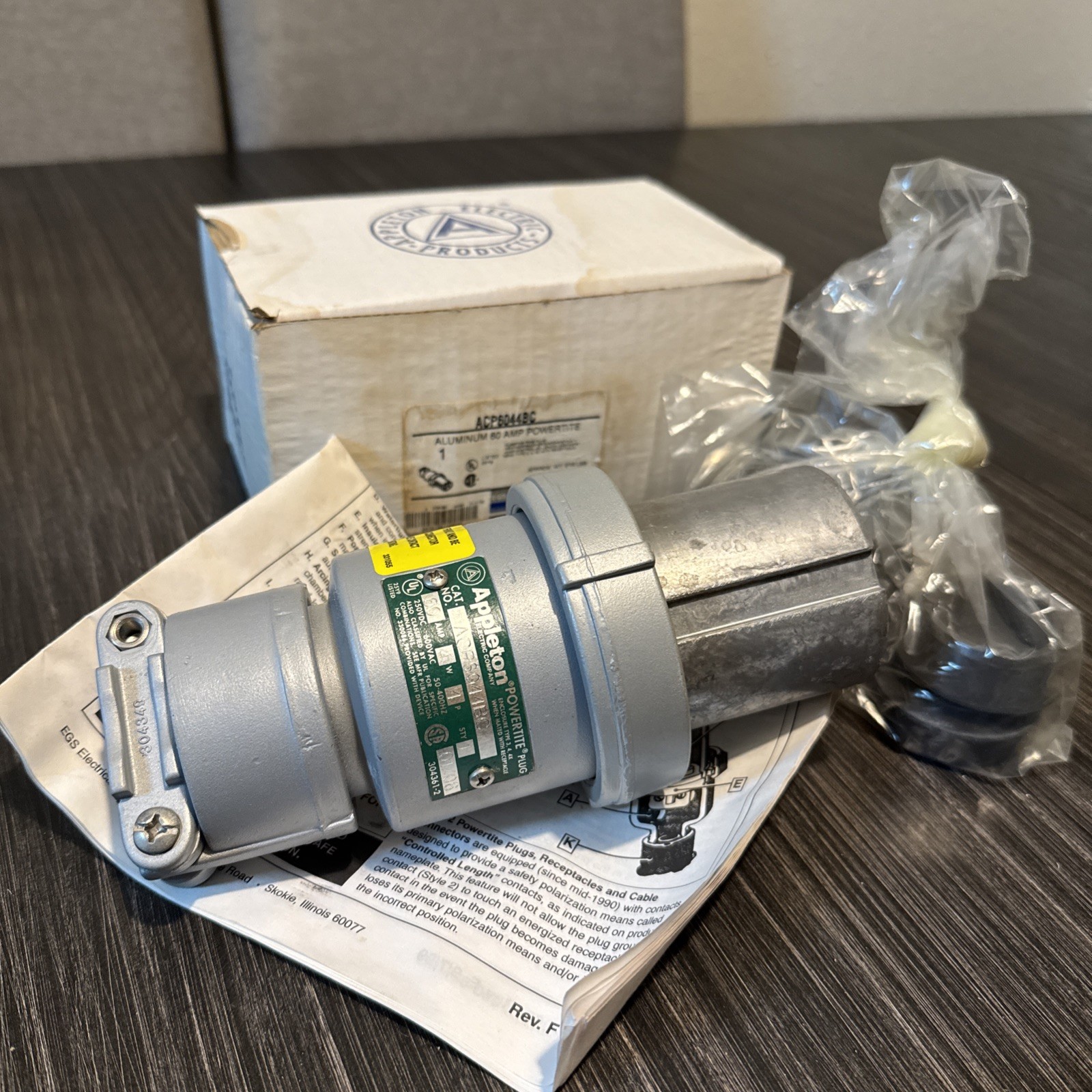 NEW APPLETON ACP6044BC PLUG