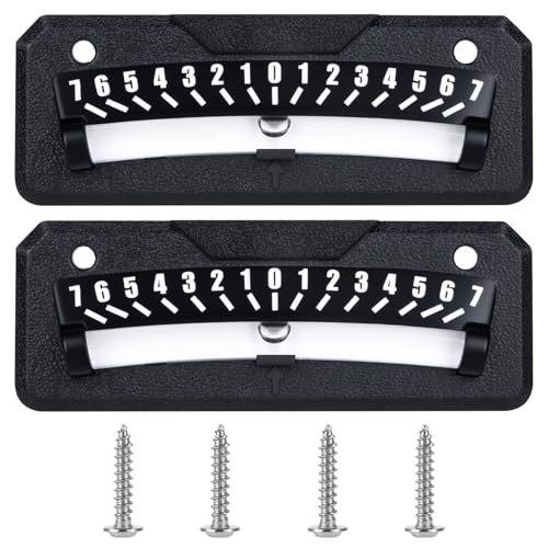 2-Pack RV Bubble Level Jumbo Sized High-Contrast Vials, industrial-grade