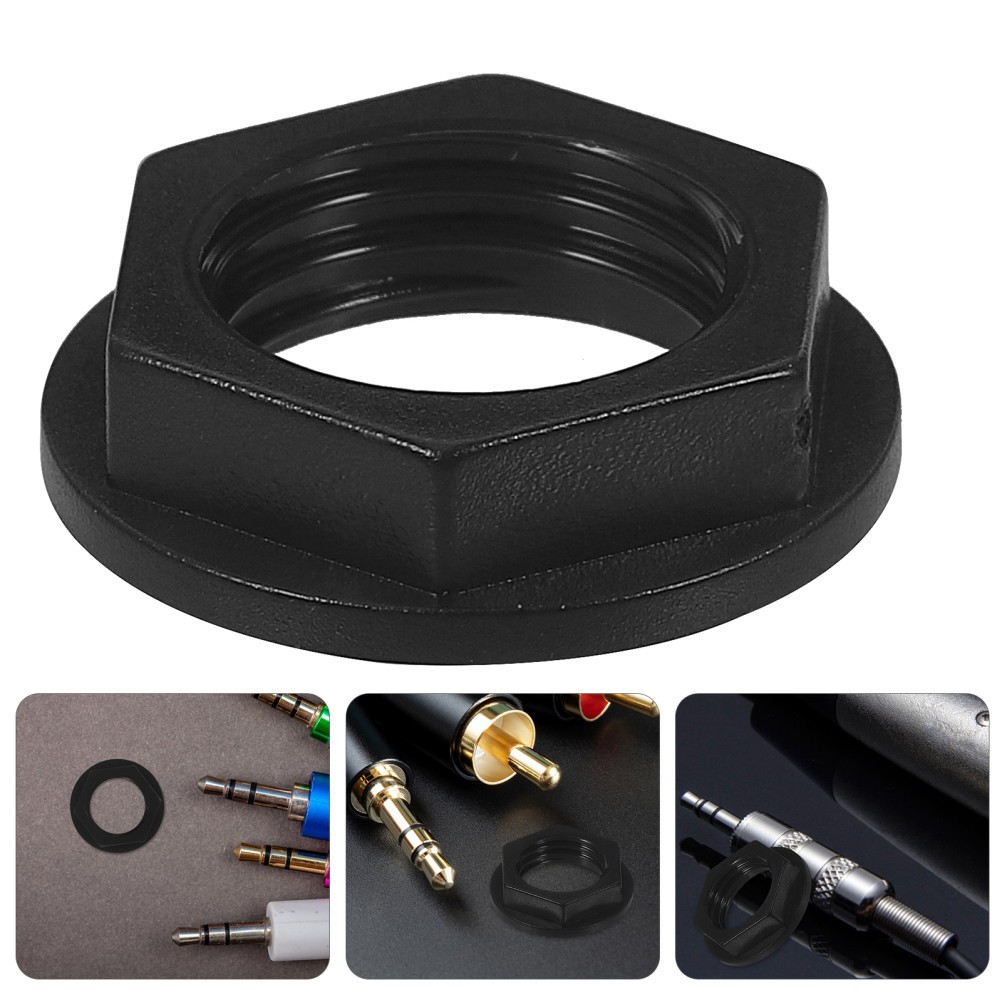 and Nuts Kit M6 Low Profile Jack Guitar Input Socket Plate
