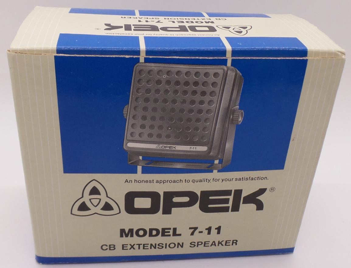 Opek Model 7-11 CB Extension Speaker With Original Box