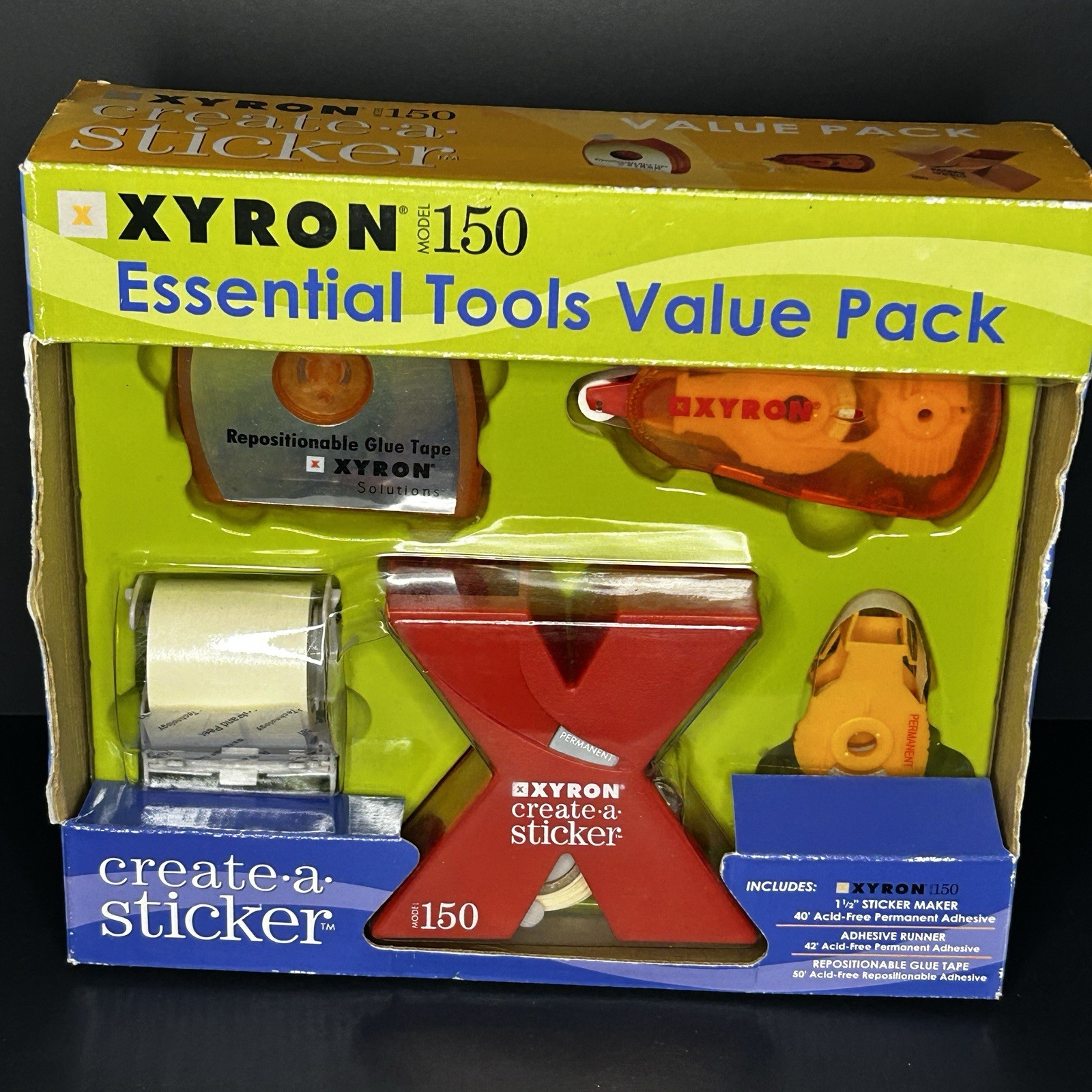 XYRON 150 CREATE A STICKER Essential Tools Value Pack - BRAND NEW UNOPENED!