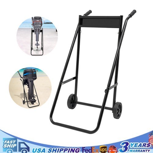 Heavy Duty Outboard Boat Motor Stand Carrier Cart Dolly Trolley Transport Stand