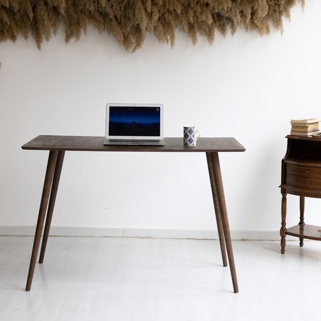 Mid-Century Modern Rectangular Computer Desk