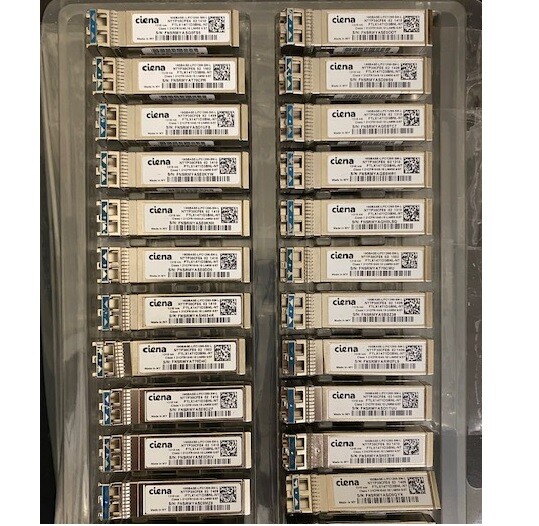 Ciena NTTP30CFE6 FTLX1471D3BNL-NT SFP+LR 10GB-LR /FC1200-SM-L 10km SMF WOTRBCAKA