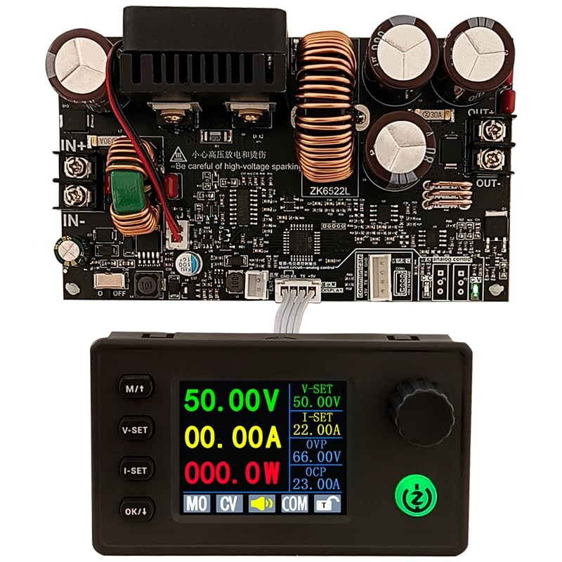 22A 1400W Step-Down Module, DC 6-75V, CNC Adjustable Voltage Regulator, Power
