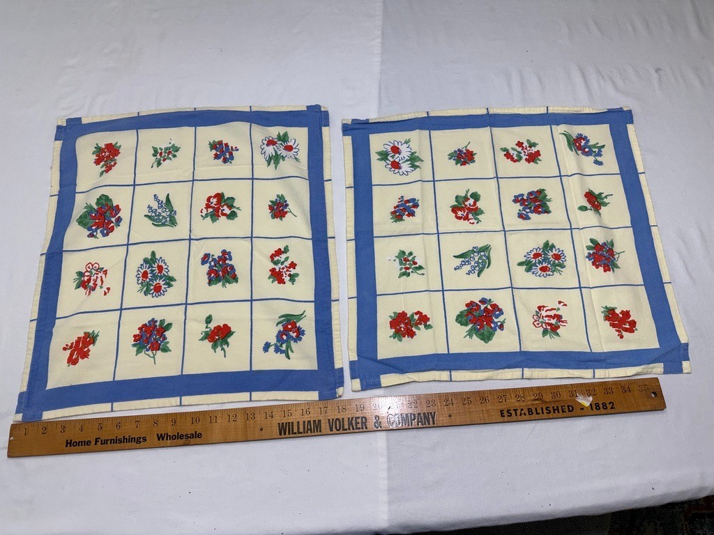 Dishcloth Placemat Floral Flowers Cotton RN91675 Kitchen