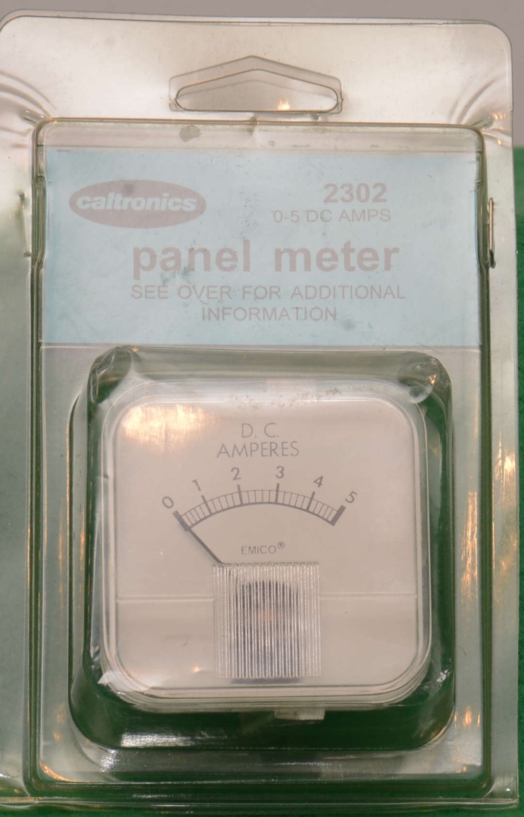 Caltronics 2302 DC Ammeter 0-5 Amp Analog Panel Meter