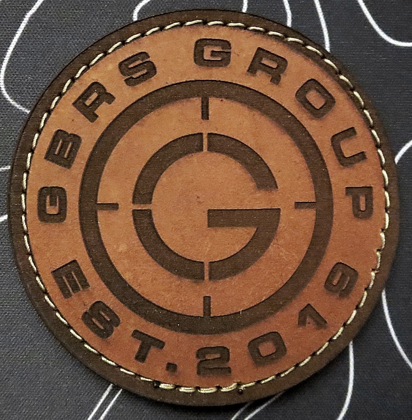 GBRS GROUP x BALD BROS BOURBON BROWN LEATHER PATCH NSW DEVGRU INSTRUCTOR