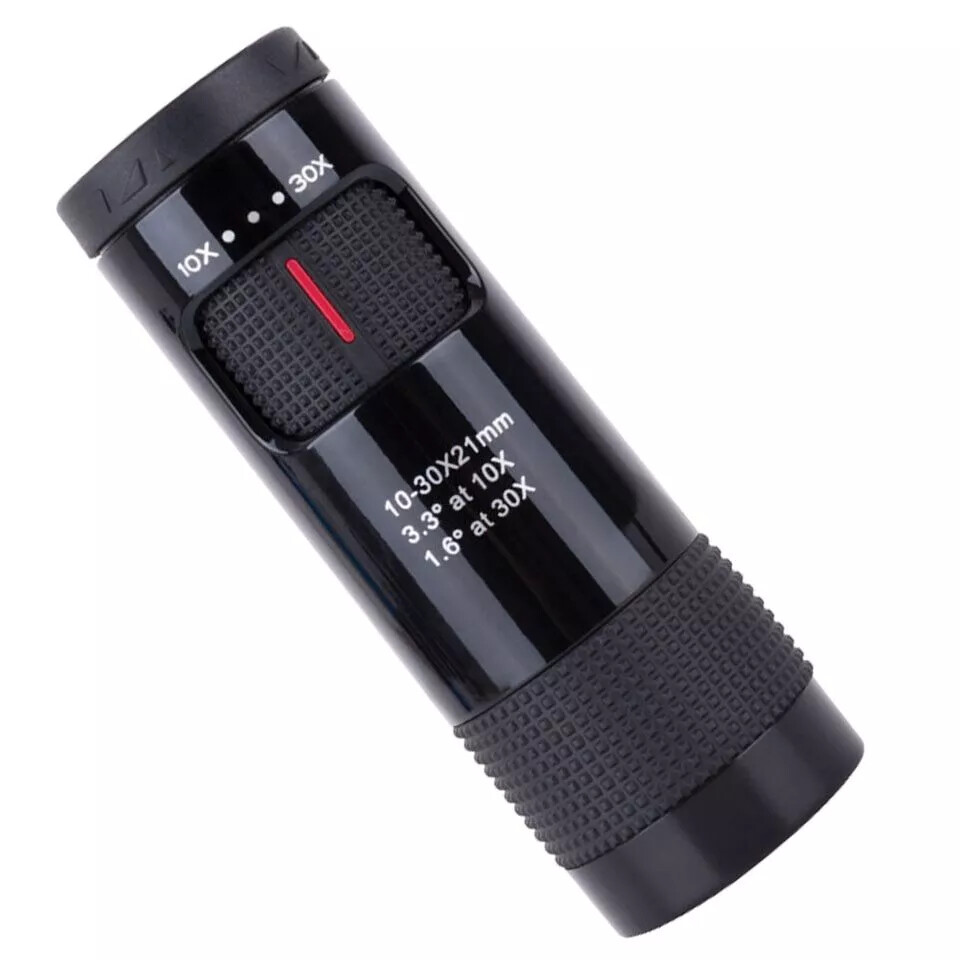 Mini Monocular 10-30X21 Zoom Telescope Portable Spotting Scope Camping Hiking