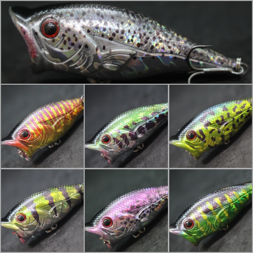 Topwater Fishing Lure wLure 2 1/2 inch Popper For Bass Fishing Hard Bait  T626