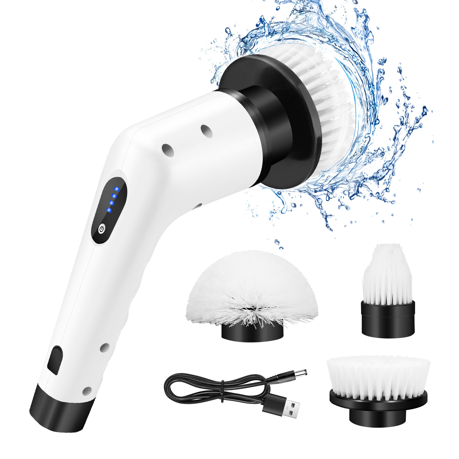 Powerful Spin Scrubber Electric Mop Rechargeable & Cordless For Kitchen,Bath