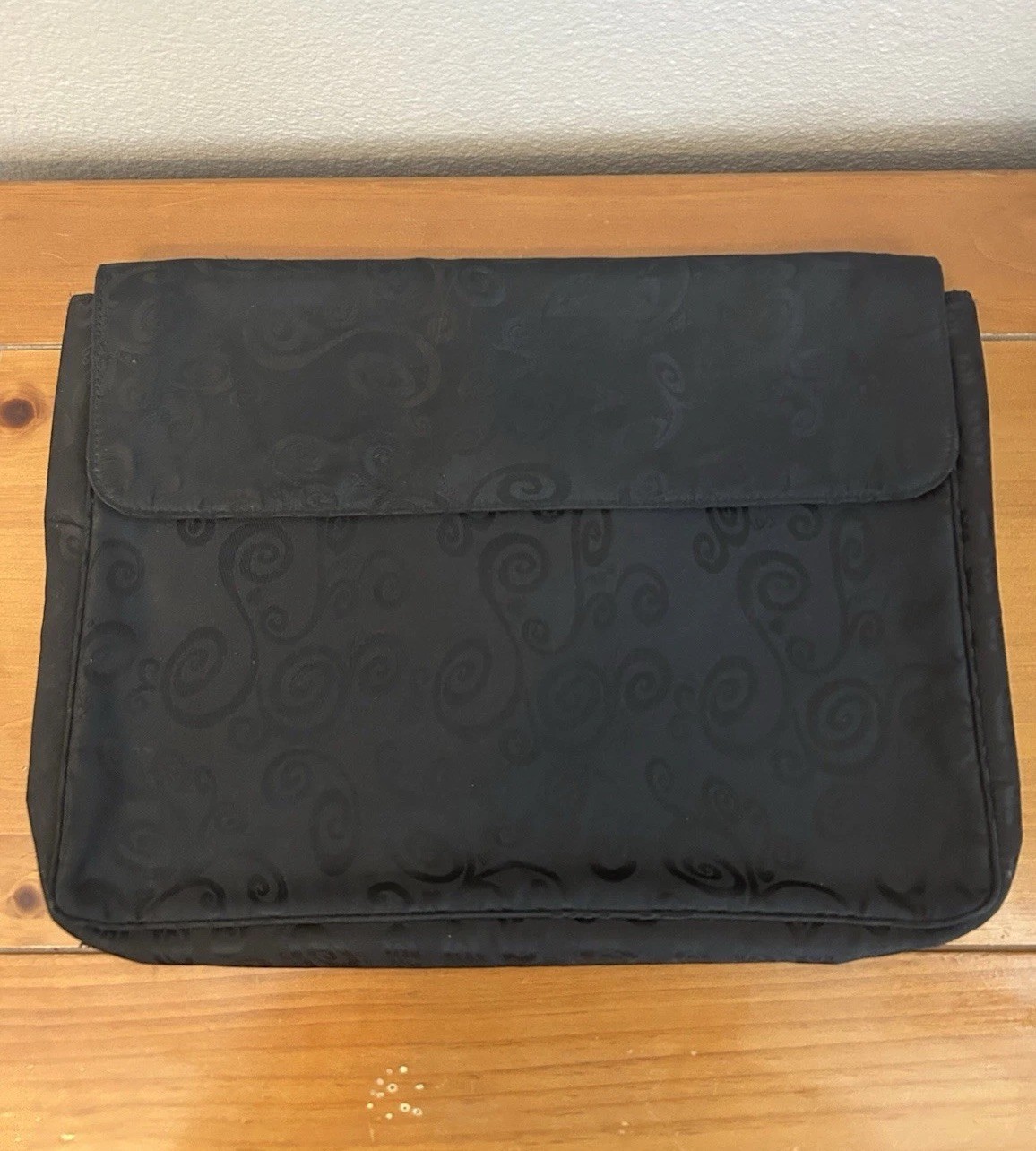 Brighton Laptop Sleeve Case Fold Over Closure Black