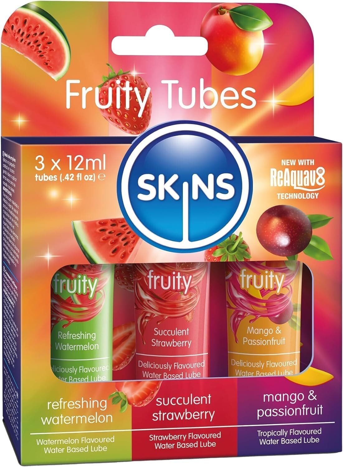 Edible Fruit Flavor Lubricant Gel Oral Sex Lube Sexual Mild Massage Oil Adult