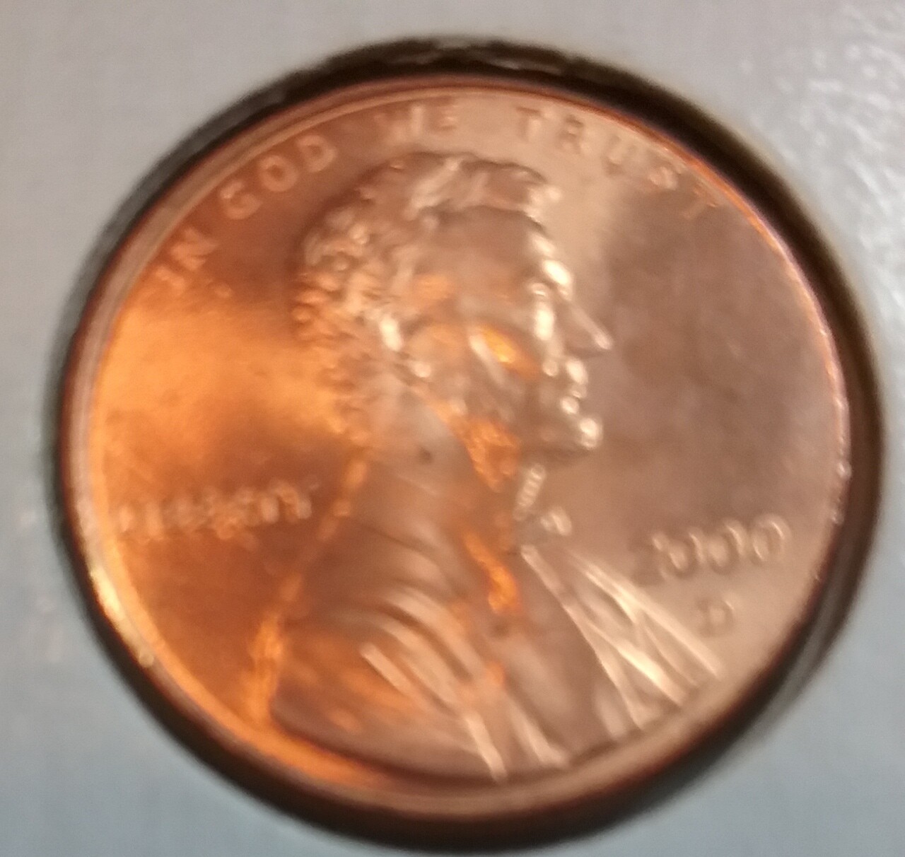 2000 Lincoln Memorial Cent  D - BU - Uncirculated
