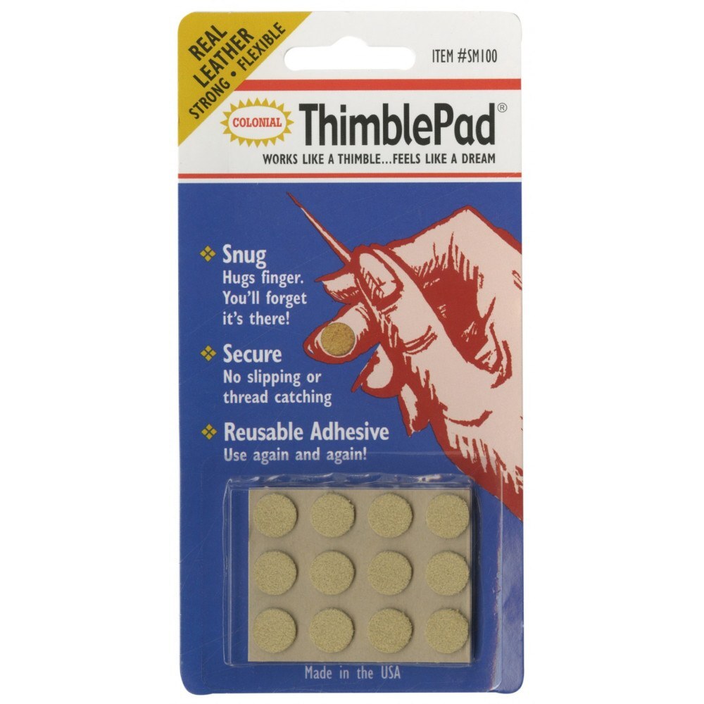 Colonial Needle Thimble Pads - Leather