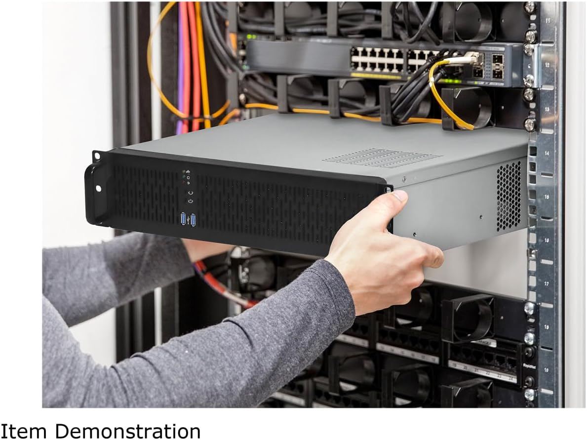 2U Server Chassis Rackmount Case, 4X 3.5 Bays, 2X 2.5 Devices, ATX Compatible, u