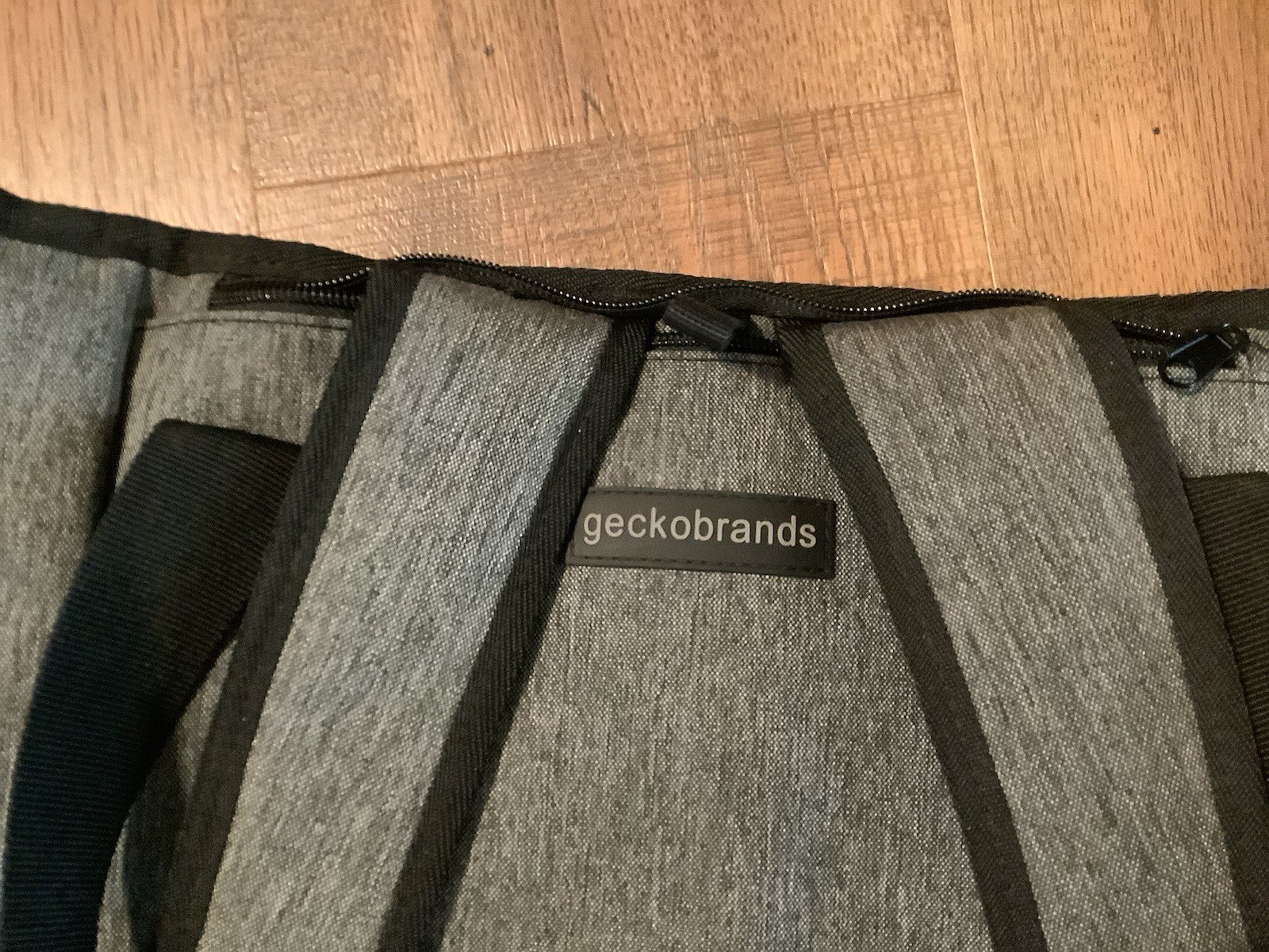 Geckobrands Waterproof Zip Gray Black Backpack Carry Bag