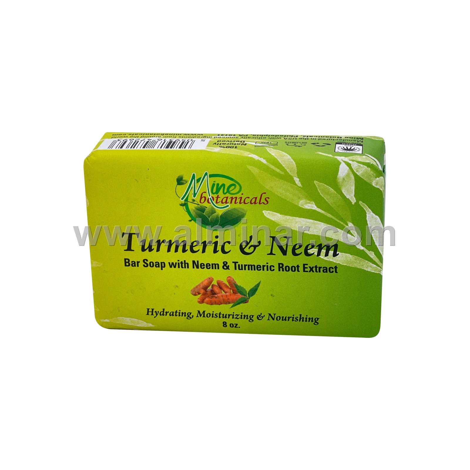 Turmeric & Neem Bar Soap 8oz by Mine Botanical
