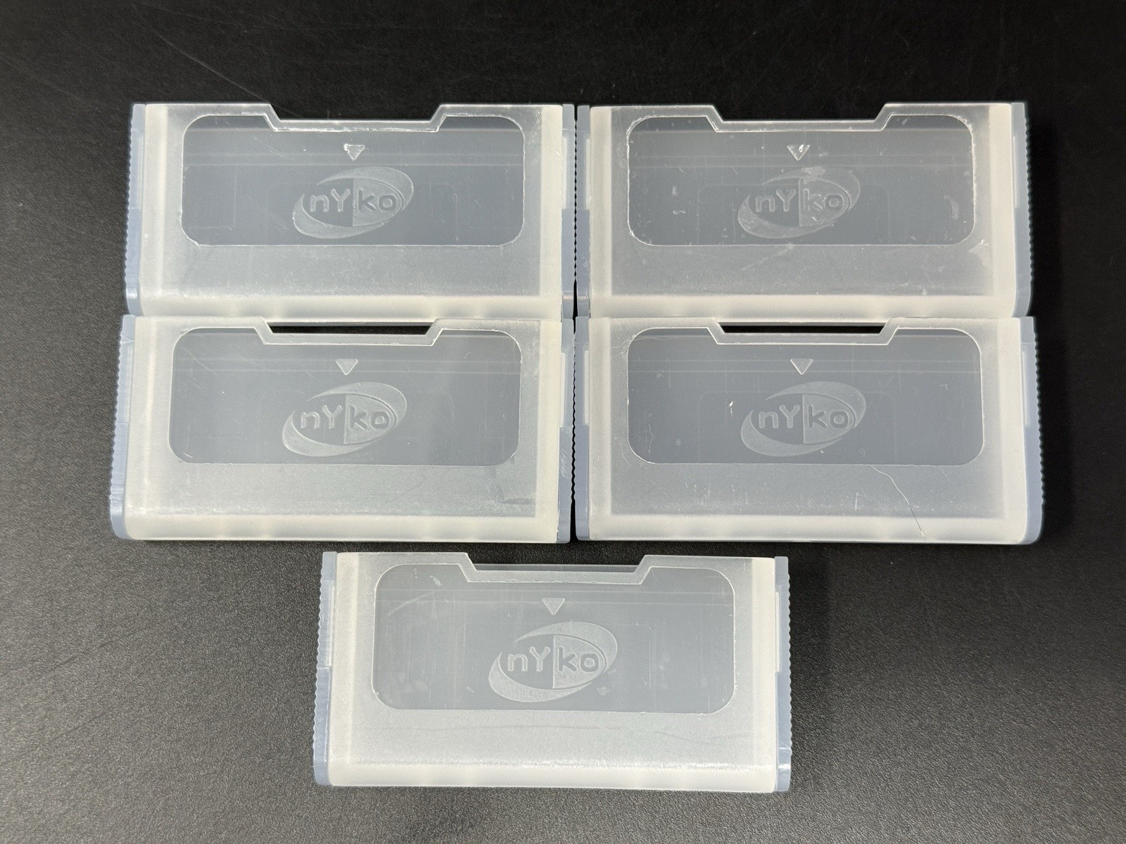 Lot of 5 Nyko Nintendo Game Boy Advance GBA Cartridge Care Cases [Glacier] *USED