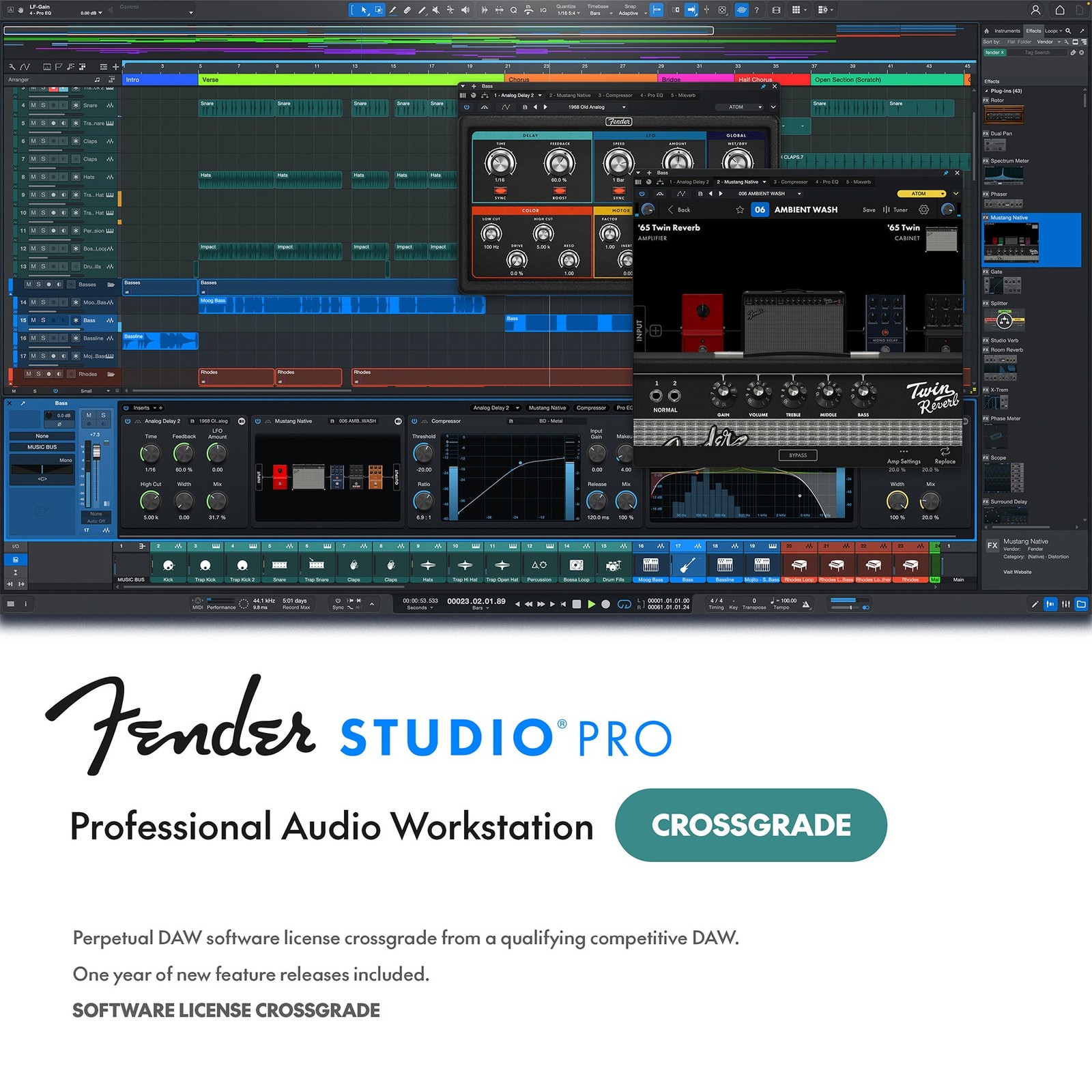Fender Studio Pro 8 Perpetual License Crossgrade