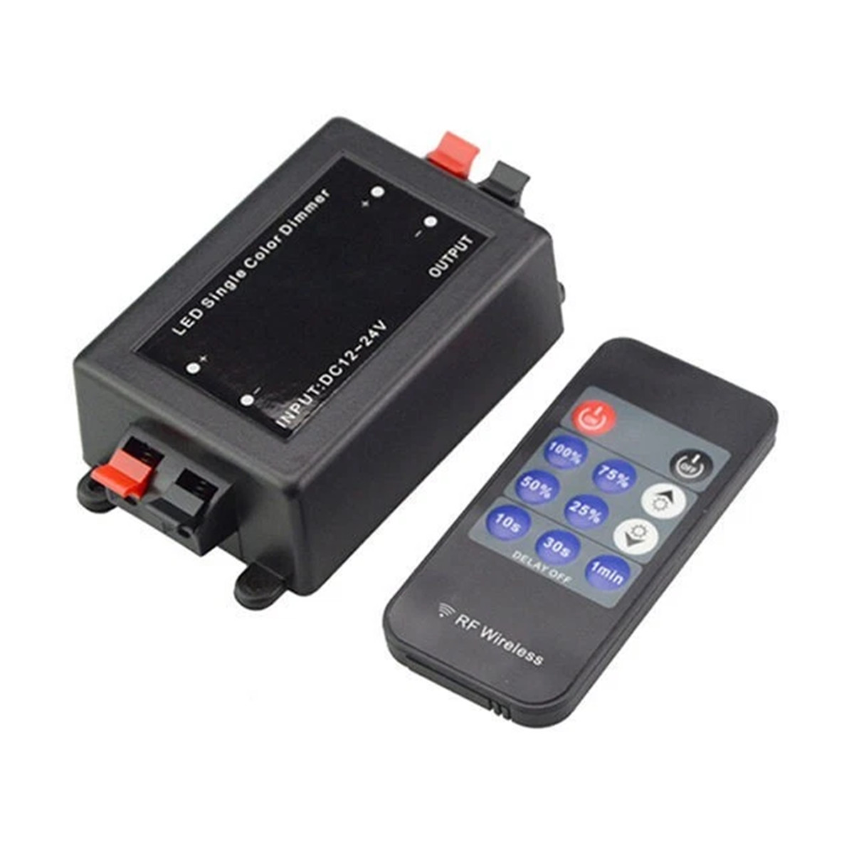 DC12V-24V 8A Dimmer Switch Controller With Mini 11-Key RF Wireless Remote