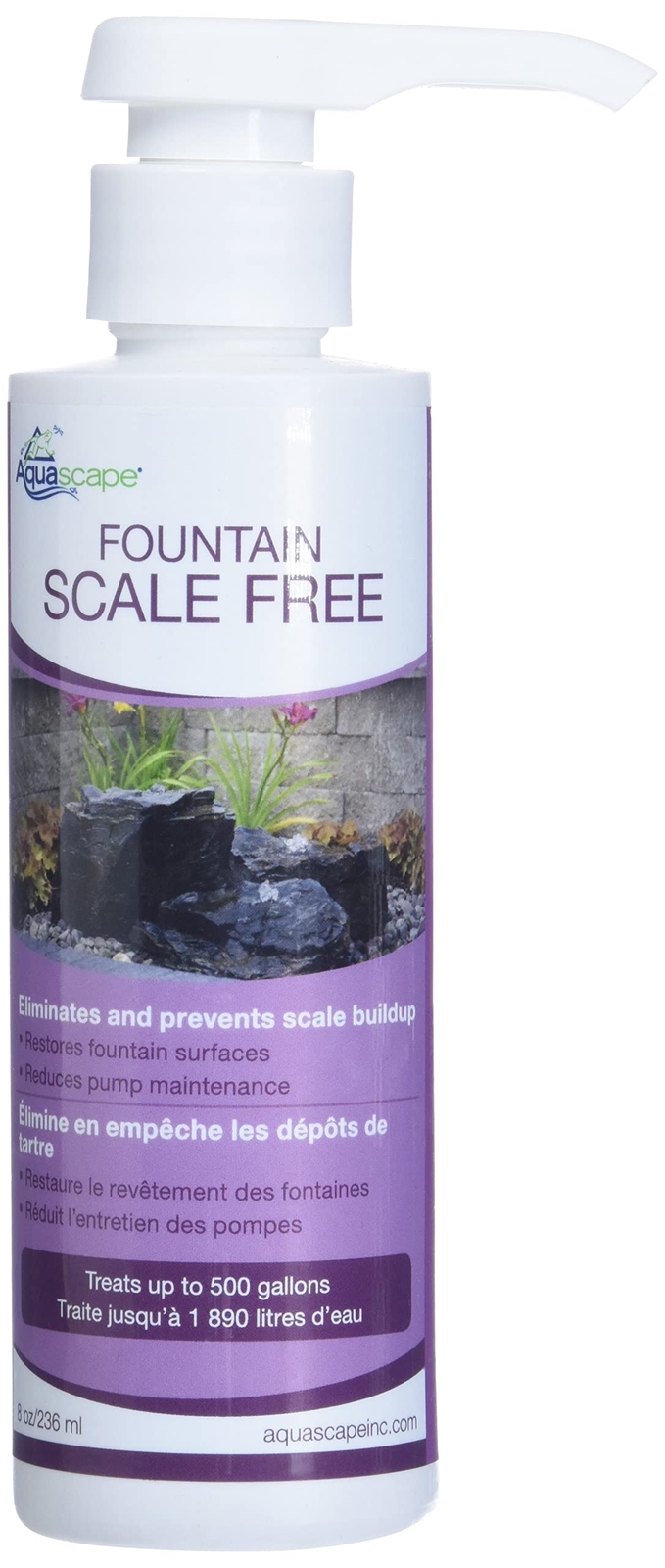 Aquascape Fountain Scale Free Water Treatment 250 mL for Clear Ponds and Foun...