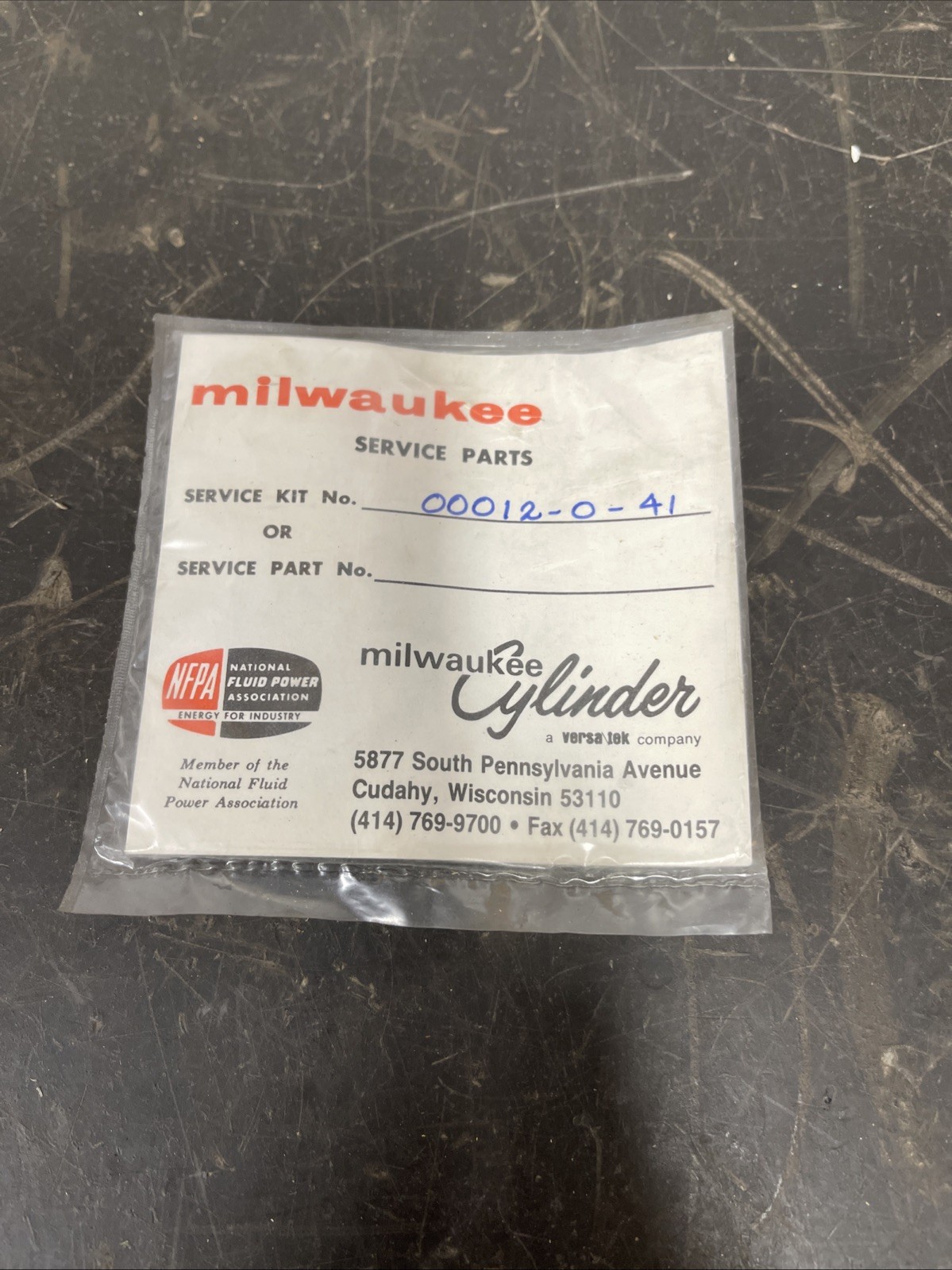Milwaukee Cylinder 00012-0-41 Repair Kit