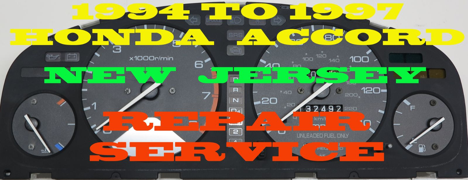 1994 1995 1996 1997 96 97 04 05 06 HONDA ACCORD INSTRUMENT CLUSTER GAUGES REPAIR