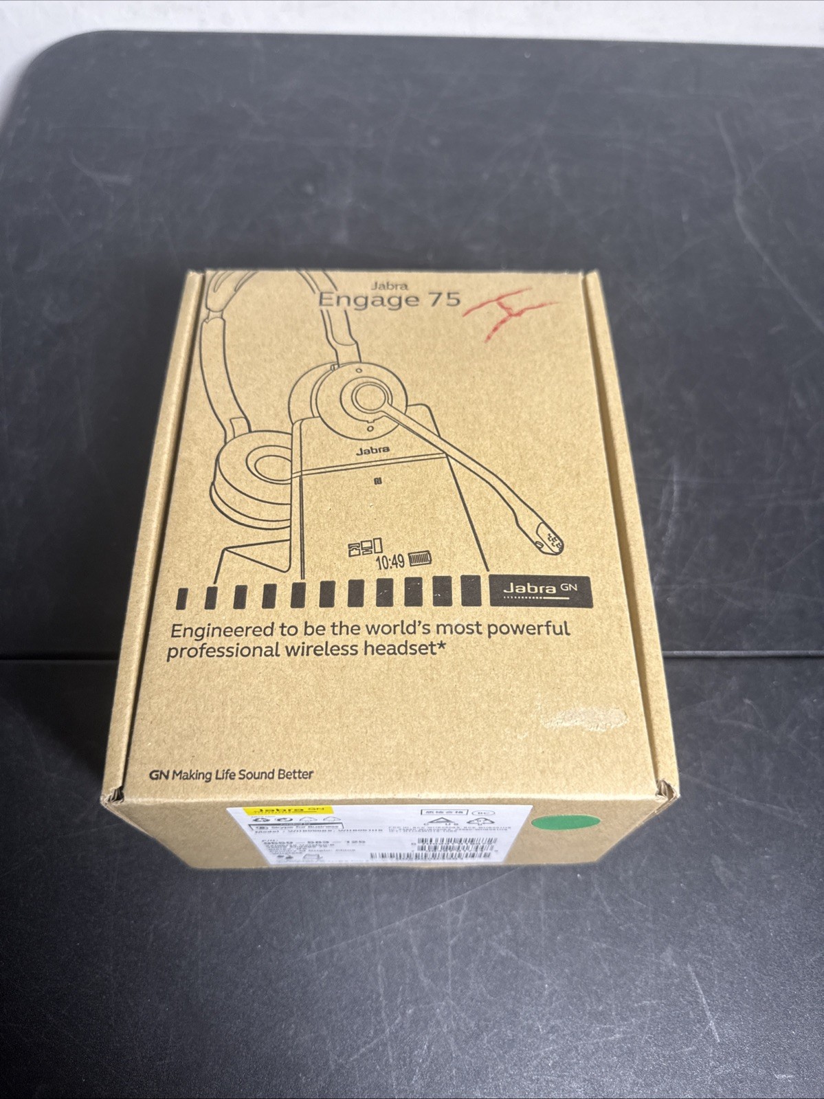 Jabra Engage 75 Stereo - Headset P/N: 9559-583-125 Open Box Read Slight Blemish