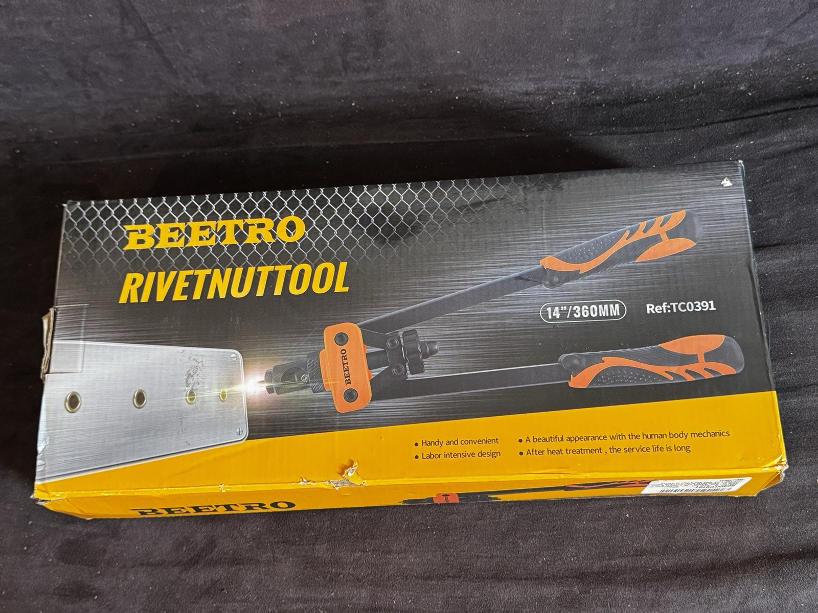 14" BEETRO Rivet Nut Tool 7 Metric & Inch Mandrels - 70pcs w Wrench, 2 Lock Pins