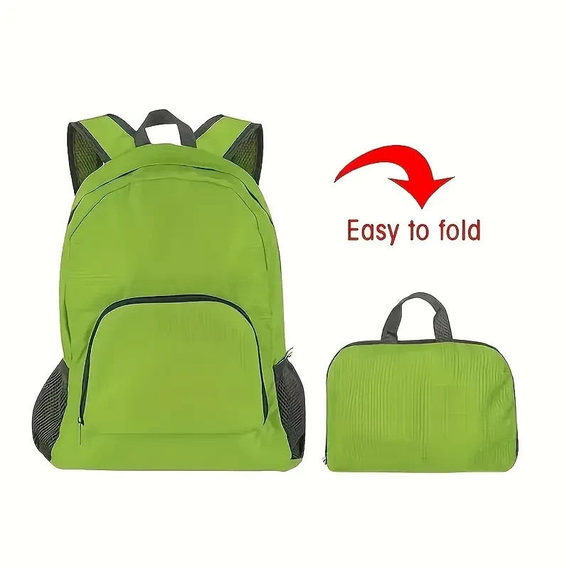 Lightweight Backpack1pc Foldable Travel Backpack Large Capacity Hiking Backpack