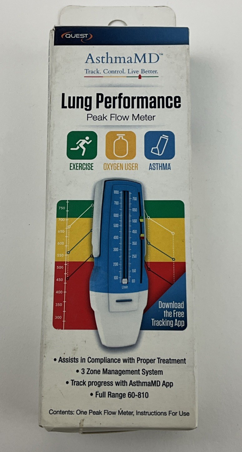 Quest AsthmaMD Lung Performance Peak Flow Meter (free shipping)